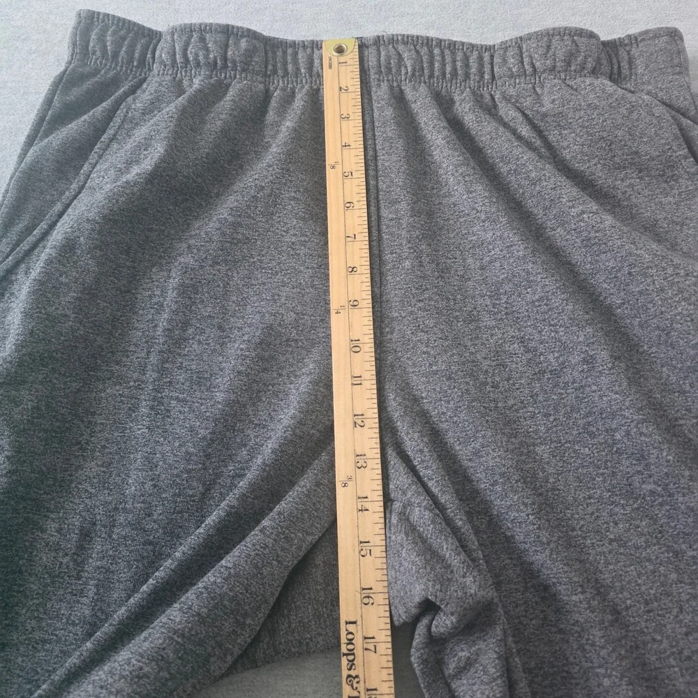 Nike Dri-FIT Mens Joggers XXL Tall Heathered Gray Fleece Tapered Sweatpants